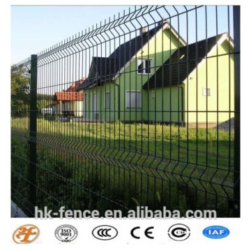 Galvanized + PVC Dip Coated Welded Wire Mesh Fence with PVC Spray post